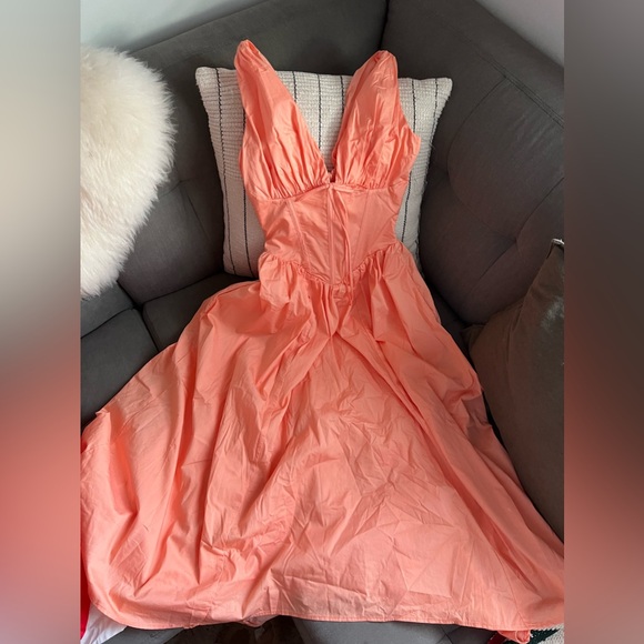 House of CB EMMELINA SORBET COTTON CORSET SUNDRESS - Picture 3 of 6